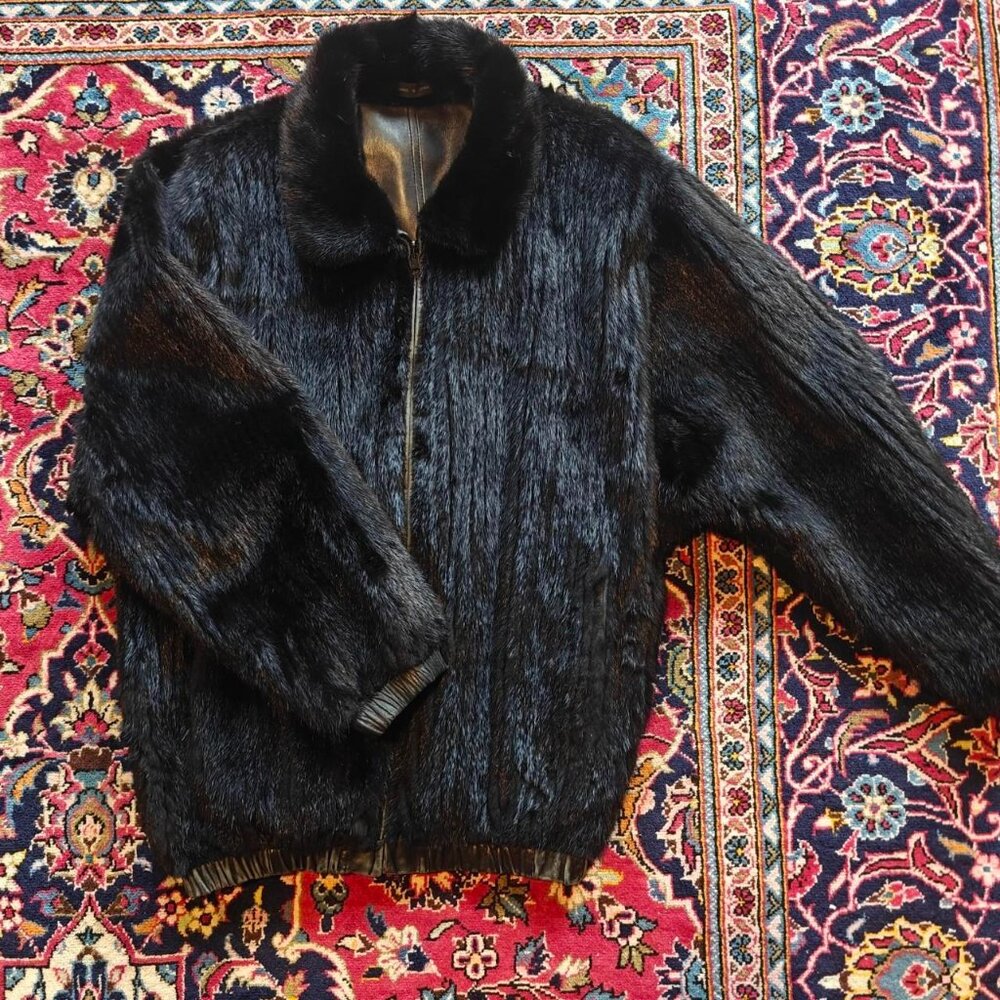 Mink Fur Reversible Leather Coat - Macy's Fur Vault